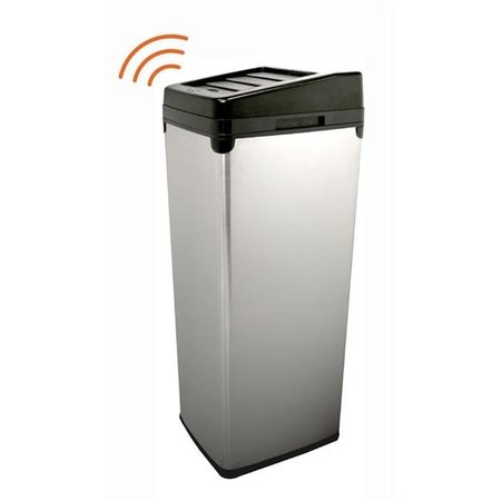 ITOUCHLESS iTouchless IT14SC 52 Liter Touchless Trashcan Square Stainless IT14SC